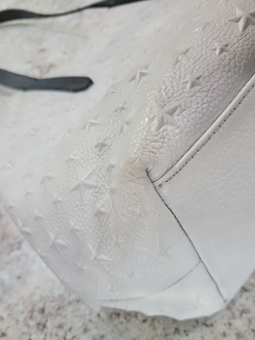 JIMMY CHOO Jimmy Choo Leather Pimlico Star Embossed Tote Bag EUC - Picture 9 of 15